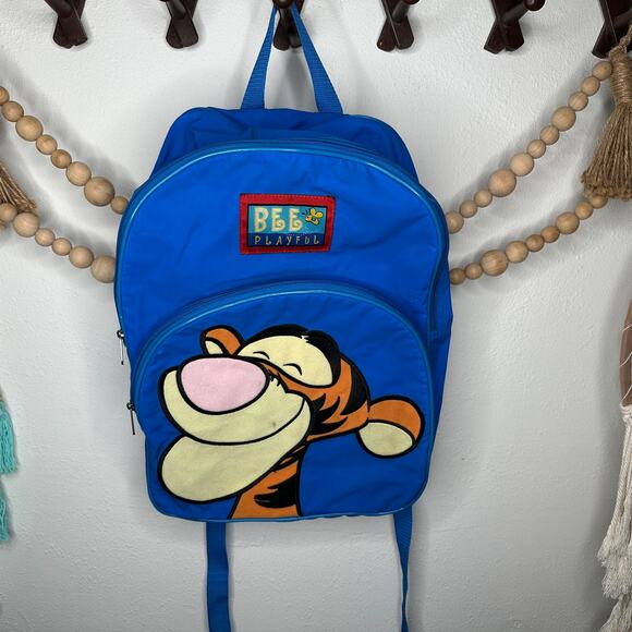 Vintage Disney Winnie the Pooh Tigger Face Backpack - Picture 1 of 5